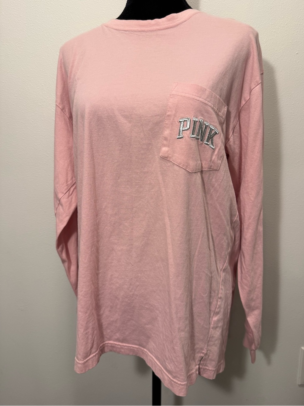 PINK Victoria's Secret Light Pink Logo Tee